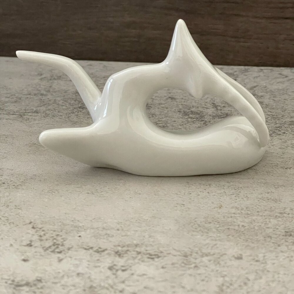 Vintage MCM Royal Dux Jaroslav Jezek Porcelain Antelope Capricorn Figurine 1950